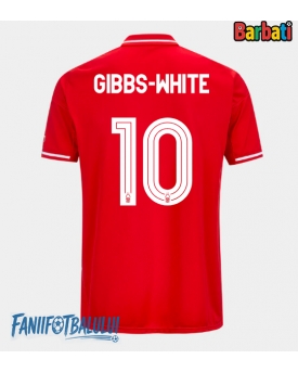 Nottingham Forest Morgan Gibbs-White #10 Tricou Fotbal Replică 2025-26 Barbati Acasa